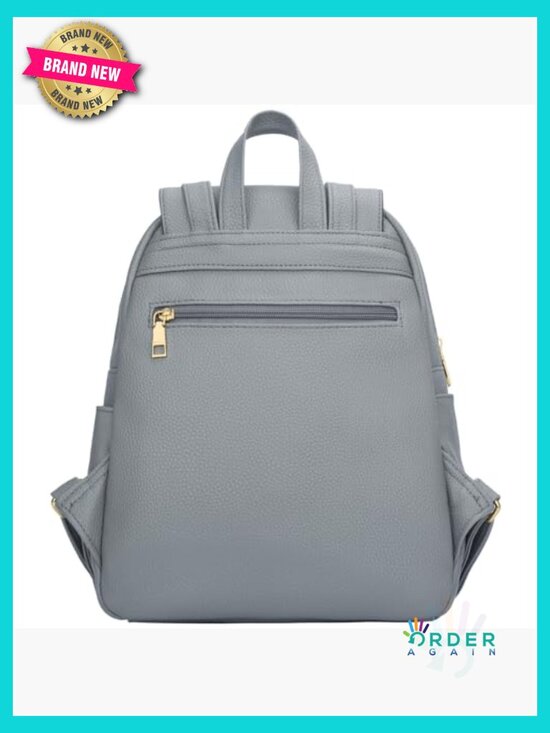 Trendy Faux Leather Backpack Purse for Women Daypack Travel Shoulder Bag Casual main image 4